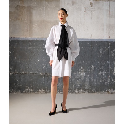 Karl Lagerfeld Huns Pick Kl Necktie Dress biela