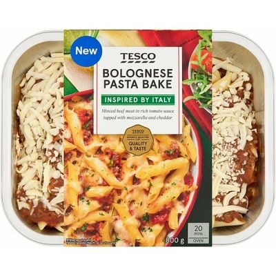 Tesco Zapečené semolinové těstoviny penne s boloňskou omáčkou 800 g