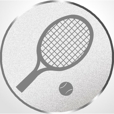 D1-6C/S Emblém pr.25mm tenis strieborný 2,5 cm