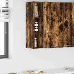 vidaXL Висящ шкаф Димян дъб 20 x 29, 5 x 80 см Инженерна дървесина (884430)