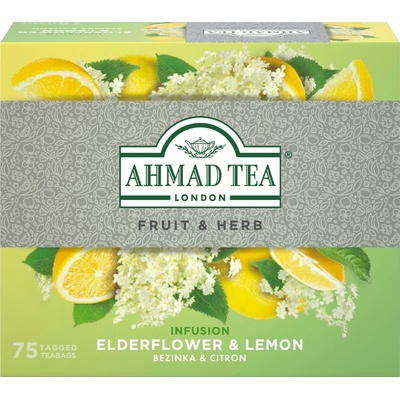 Ahmad tea Elderflower & Lemon 75 sáčků