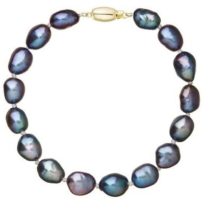 Pavona perlový náramek z říčních perel se zapínáním ze 14 karátového zlata 923011.3/9271A peacock