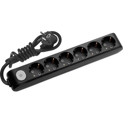 Panasonic РАЗКЛОНИТЕЛ 6 ГНЕЗДА С КЛЮЧ ПАНАСОНИК wlta4612bl КАБЕЛ 1.5м ЧЕРЕН (wlta4612bl)