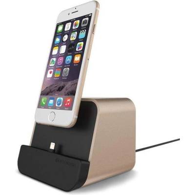 VRS Design New i-Depot Cradle - док станция за iPhone, iPad, iPod и Apple Watch (златиста)