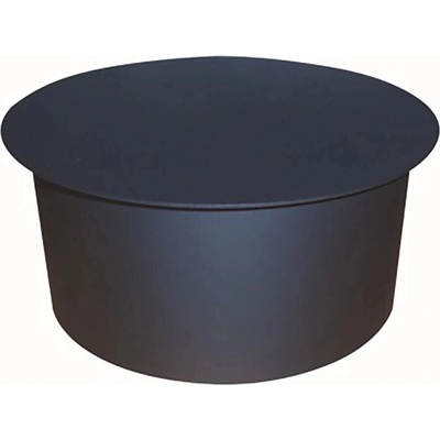 Dymové krycie viečko 180 mm čierne