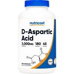 Nutricost Мъжко здраве - D-Аспарагинова киселина, 3000 mg/180 капсули Nutricost (93411 (099101) NC)