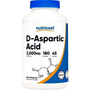 Nutricost Мъжко здраве - D-Аспарагинова киселина, 3000 mg/180 капсули Nutricost (93411 (099101) NC)