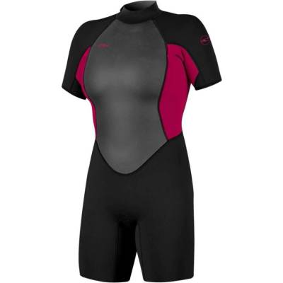 O'Neill Wms Reactor II 2 mm Back Zip S/S Spring black/punk pink