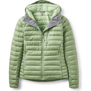 Rab Дамско пухено яке Rab Women's Microlight Alpine Hoody Down jacket - Dark Fig Green - размер 40 (EU) (104-6841-0213)