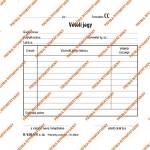  B. VALL. 9/V 140x140mm 50x2 листа Формуляр "Билет за покупка (B.VALL.9/V)