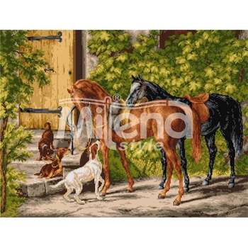 Image 1 of Milena Style След езда - Печатана Aida 14 ct с конци Ariadna