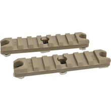 Ares plastová RIS lišta 7 Slot/90 mm pre M-LOK Piesková