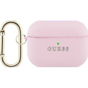 Guess Grained Classic Logo Hook кейс за AirPods Pro 3 розов (GUAP3PGUGMP)