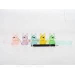 Fisher Price AST. Keychain dog, with pendant, 5 col. , fol