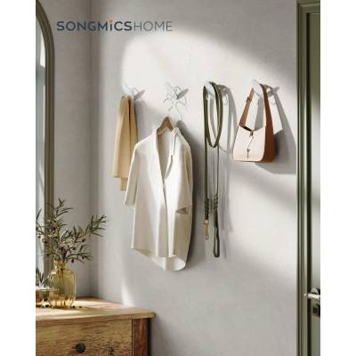 SONGMICS OVAL moderní bílý 4 ks