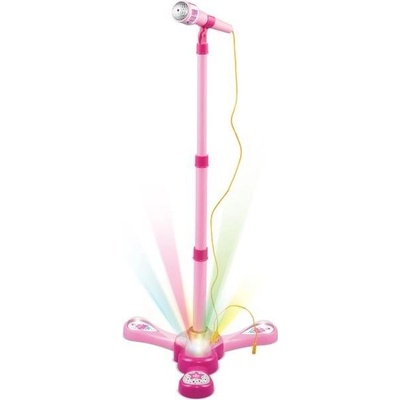 Detský mikrofón Teddies Mikrofón karaoke ružový