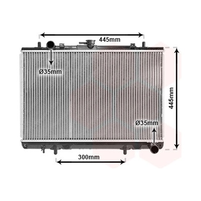 Chladič motora VAN WEZEL 32002188