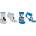 EPlus Комплект от 2 чифта детски чорапи Мики многоцветни 2 бр. Обувки: 27/30