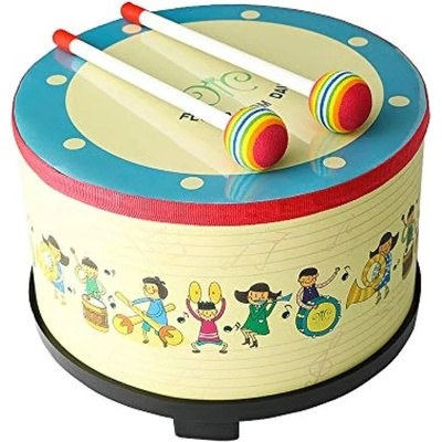 Smart Baby Дървена играчка Smart Baby - Барабанче шарено (ACT142)