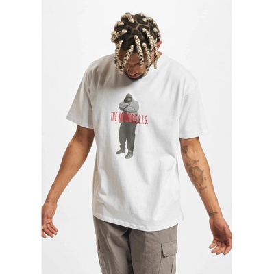 Mister Tee Тениска Biggie Smalls Concrete Oversize Tee white XXLUB-MT2107-00220 - Тъмносив, размер XL