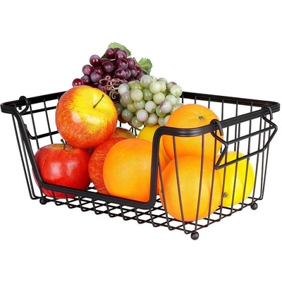ORION Метална кошница за плодове, черна, 35x20x13.5 (1571)
