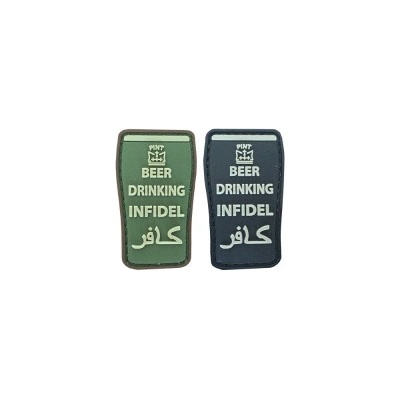 ARMED PATCHES PVC nášivka Beer Drinking Infidel, zelená – Zboží Dáma
