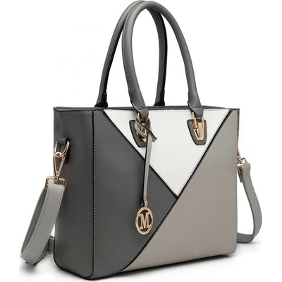 Šedá dámska zipsová kabelka cez rameno Wahida