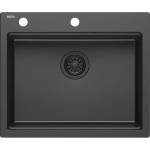 Quadron Вградена работна станция Quadron Kurt 110, черна, 59.5x50 см (HCQK5052BLM_PC) Мивка за вграждане