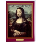 Cath Tate Картичка Cath Tate Mona Lisa By Leonardo Da Vinci