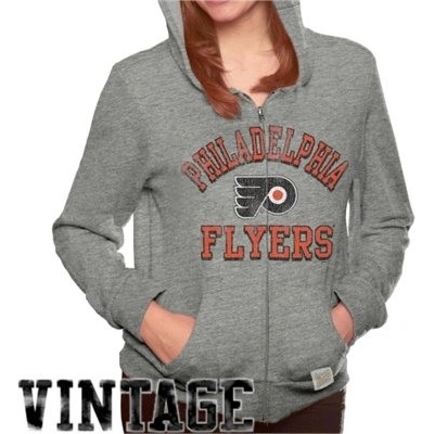 Original Retro Brand Philadelphia Flyers Tri-Blend Full Zip