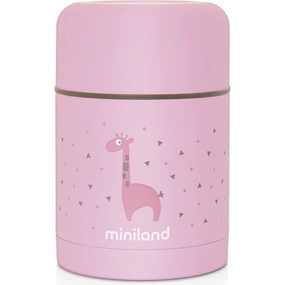 MiniLand Termoska Silky na jídlo 0,6 l pink