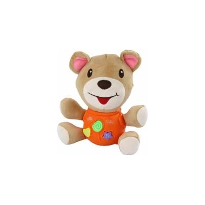 LEAN Toys Teddy Bear Interactive Teddy Bear Orange Playing 23 cm