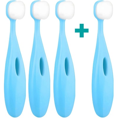 Nanosmile Ultrajemný dětský kartáček Kids Blue 4 ks