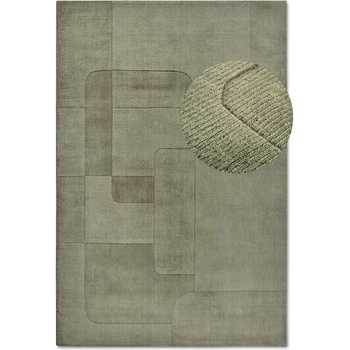 Image 1 of Villeroy & Boch Зелен ръчно изработен вълнен килим 80x150 cm Charlotte - Villeroy&Boch (106172-80x150)