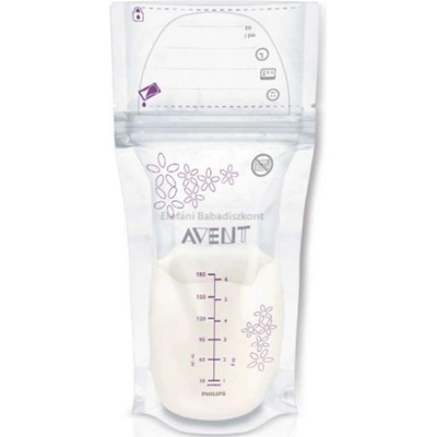 Philips Avent SCF603/25 торбичка за съхранение на кърма 180 мл (25 бр. в опаковка) (SCF603/25)