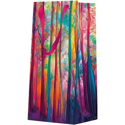 Paw Vánoční papírová taška PAW Colorful Magic Forest narrow DEO ,balení 5 ks 516535