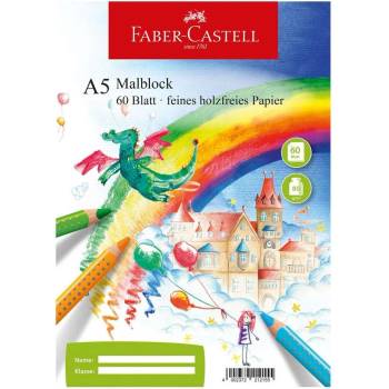 Faber-Castell Скицник за рисуване, офсетова хартия, A5, 80 g (1575100012)