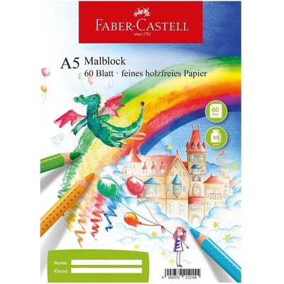 Faber-Castell Скицник за рисуване, офсетова хартия, A5, 80 g (1575100012)