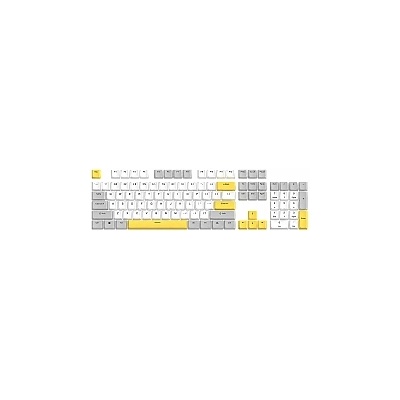 MARVO PRO Marvo капачки за клавиатура Custom Keycap Set PBT, 104 keys, White, Yellow, Gray - MARVO-KP-04-YL (MARVO-KP-04-YL)