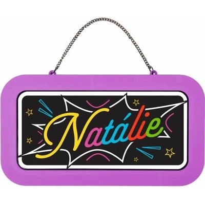 Neonová cedulka se jménem - Natálie