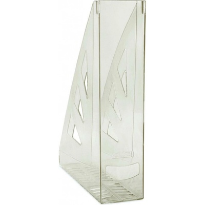 Stojan na časopisy Office Products A4/70 mm, transparentní kouřový