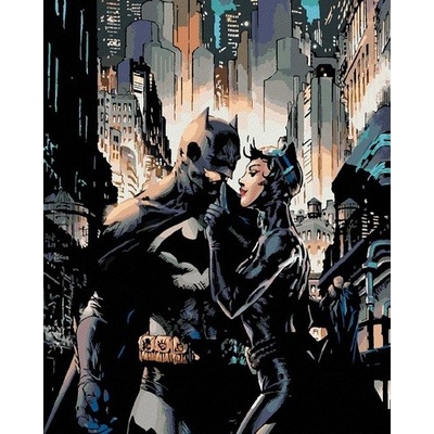 Zuty Maľovanie podľa čísel Batman a Catwoman