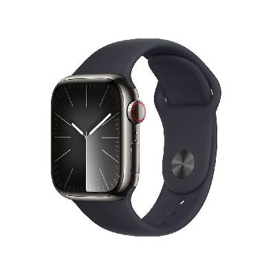 Часовник Apple Watch Series 9 GPS+Cellular Stainless Steel 41 mm - Black