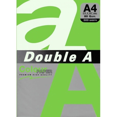 Double A Цветна хартия Double A, A4, 500л, наситено зелен