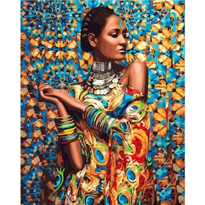 Gaira malování podle čísel Africká dívka