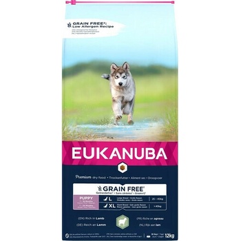 Eukanuba Grain Free L Puppy Jahňacie mäso 12 kg