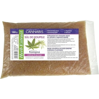 Herb Extract Cannabis soľ do kúpeľa olejová 1 kg
