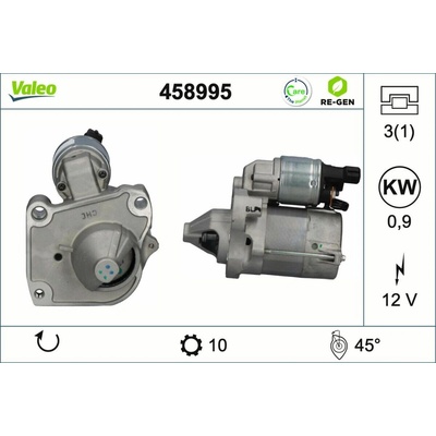 Štartér VALEO RE-GEN - STANDARD EXCHANGE 458995
