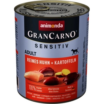 Animonda GranCarno Sensitive Adult Pure Chicken Potatoes -Храна за чувствителни кучета с пилешко месо и картофи, 800 гр