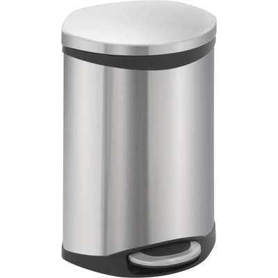 EKO-Europe EKO Кош за отпадъци с педал SHELL - 10 литра - мат (EKO 921810 - Matt s/s)